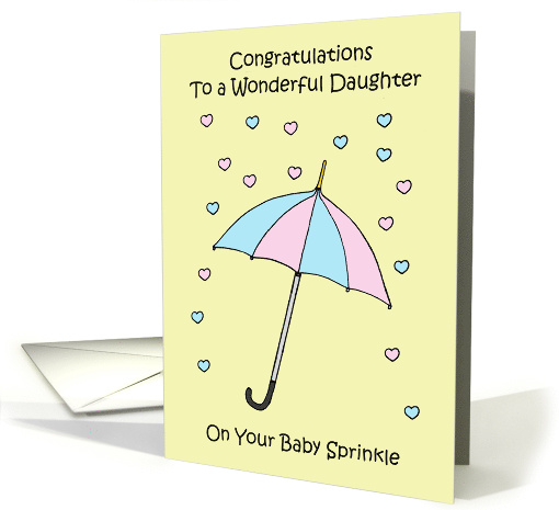 Congratulations Daughter on Your Baby Sprinkle card (1952818)