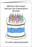 Happy February 29th Birthday to Grandson