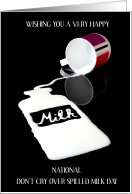 National Don&rsquo;t Cry Over Spilled Milk Day February 11th card