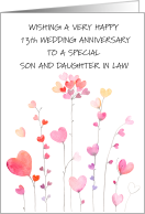 Happy 13th Wedding Anniversary Son and Daughter in Law card