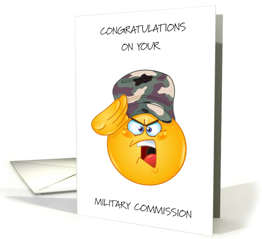 Congratulations on Military Commission card (1982674)