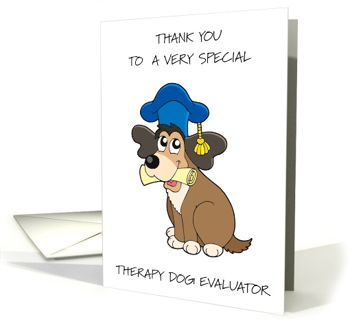 Thank You to Therapy Dog Evaluator card (1987794)