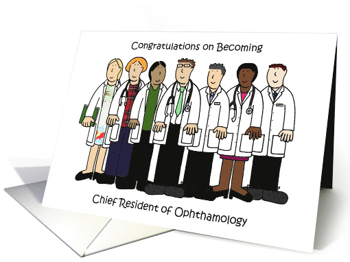 Congratulations on Becoming Chief Resident of Ophthalmology card
