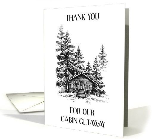 Thank You for Cabin Getaway card (1995166)