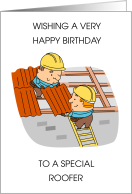 Happy Birthday to Roofer card