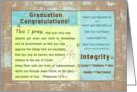 Graduation Congratulations, Integrity, Scripture, Philippians 1:9-11 card