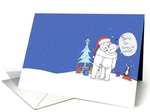 Christmas Polar Bears card (1002701)