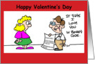 Valentine’s Computer Geek Love card