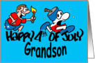 Happy 4th of July Grandson card