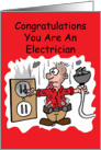 Electrician Graduate Congratulations card