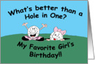 Golf Birthday Teen Girl card