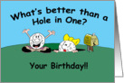 Golfer Birthday card