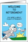 Flight Attendant Retirement card