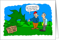 Droopy Tree Needs Viagra card