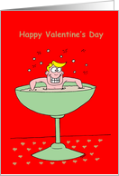 Valentine’s Champagne Toast card