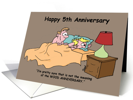 5th Anniversary Sex Humor For Adults Card 1029911