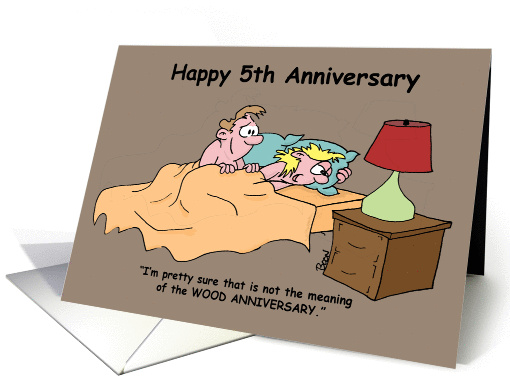 5th Anniversary Sex Humor for Adults card (1029911)
