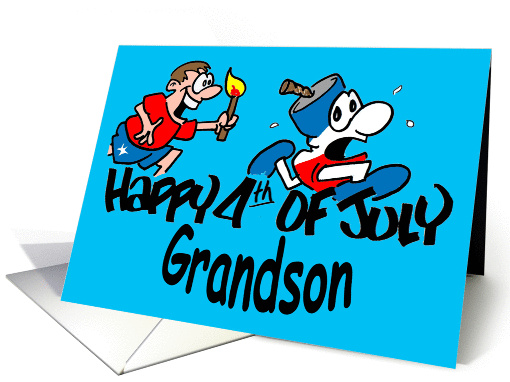 Happy 4th of July Grandson card (1033689)