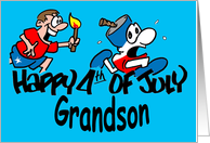 Happy 4th of July Grandson card
