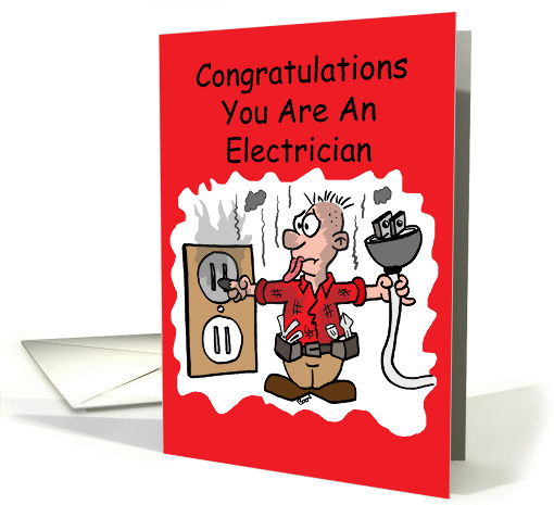 Electrician Graduate Congratulations card (1046103)