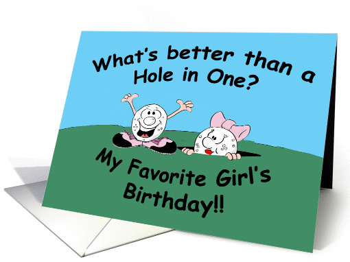 Golf Birthday Teen Girl card (1046157)