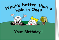Golfer Birthday card