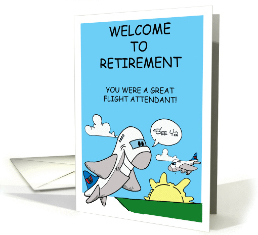 Flight Attendant Retirement card (1252992)