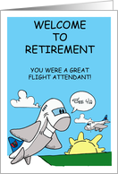 Flight Attendant Retirement card