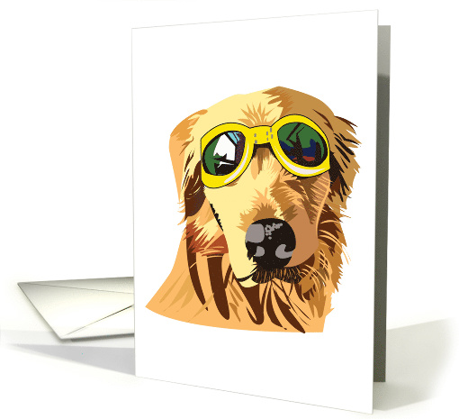 Birthday goggle dog card (1525782)