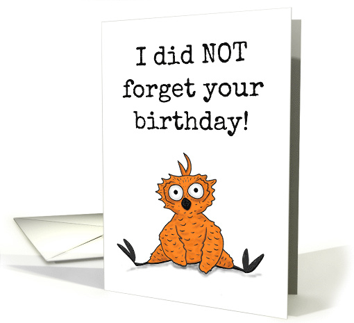 Owl Belated Birthday Humor card (1620950)
