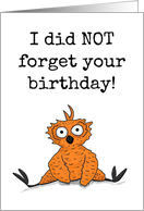 Owl Belated Birthday...