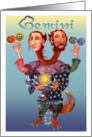 The Alchymical Zoodiac Series: Gemini card