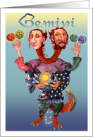 The Alchymical Zoodiac Series: Gemini card