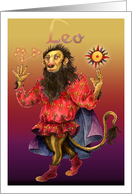 The Alchymical Zoodiac Series: Leo card