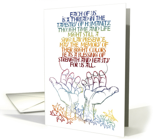 Tapestry Of Humanity Condolence card (1407850)