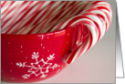 Christmas Candy Cane Bowl card