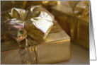 Holiday Golden Gifts card