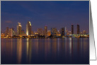 San Diego Skyline at Dusk card