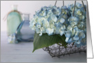 Serene Blue Hydrangea - Blank Inside card