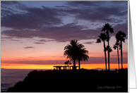 Sunset in Laguna card