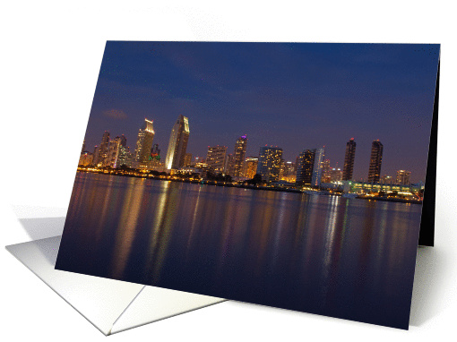 San Diego Skyline at Dusk card (1320382)