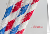 Celebrate Red, White, and Blue Blank Card