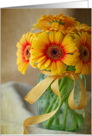 Autumn Gerbera Daisies Blank card