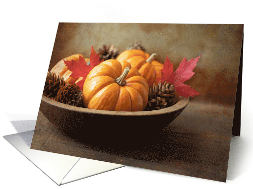 Autumn Mini Pumpkin Bowl Blank Any Occasion card (1653740)