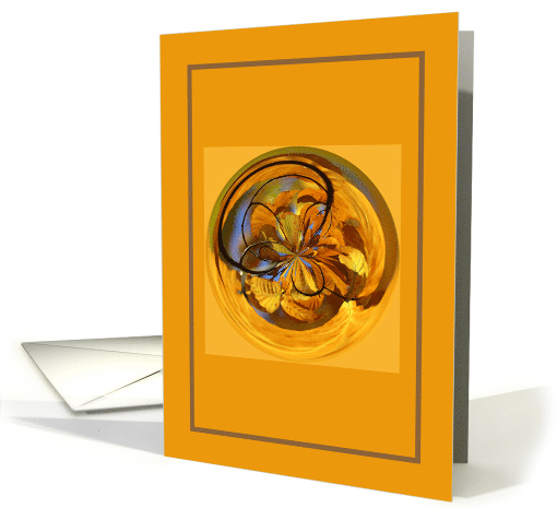 Autumn Leaves Orb Blank Any Occasion card (1167238)