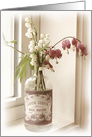 Flowers in Glass Vase, Photography Greeting Card, Blank Any Occasion card