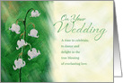 On Your Wedding, Lily of the Valley, Celebrate card