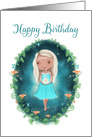 Happy Birthday, Fairy with Crown, Magical Fantasy Theme card