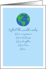 What the World Needs, Thinking of You, Earth Illustration card