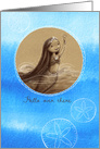 Hello Over There Mermaid Waving For A Social Distance card